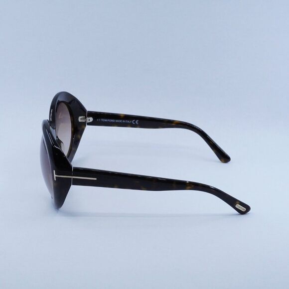 ?️ New Tom Ford Liya02 FT0918 52F Sunglasses - Dark Havana Frame -Lowest price!